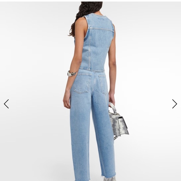 Agolde denim vest size xs - Picture 2 of 3